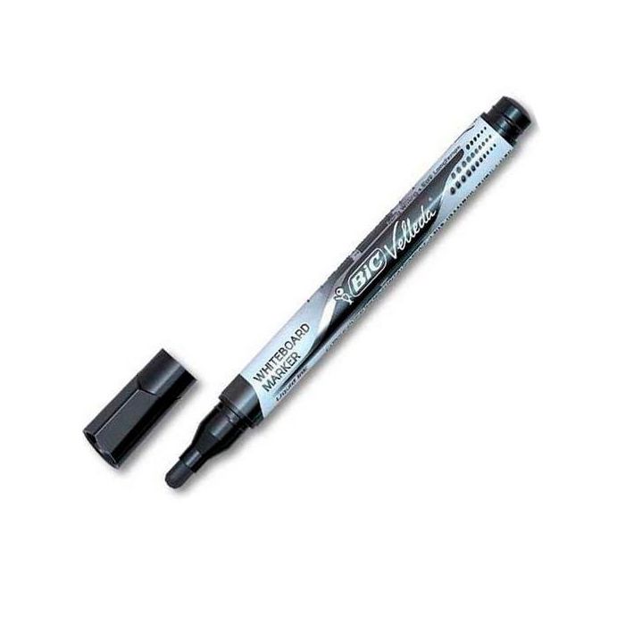 Velleda Marcador Pizarra Blanca Pocket Punta Redonda Negro Caja 12 Unidades