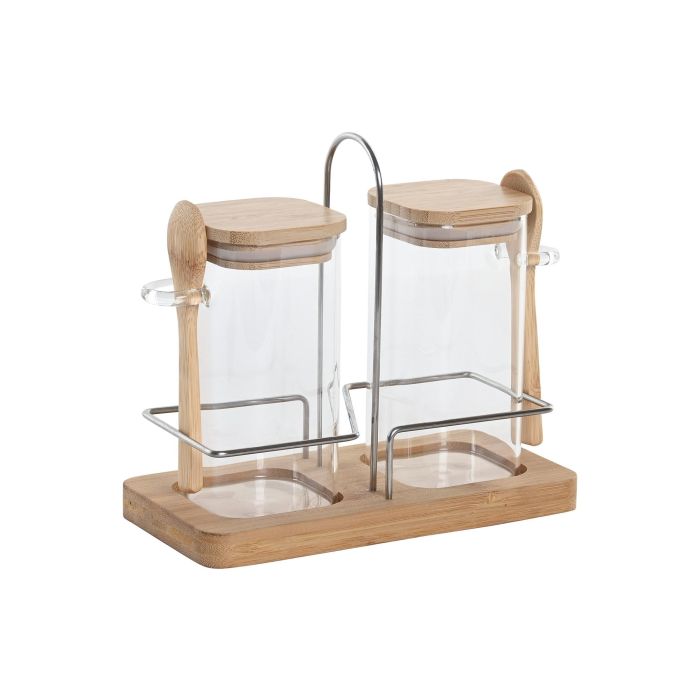 Especiero Basicos DKD Home Decor Natural 9 x 16.5 x 18.5 cm Set de 2 0 Especiero Basicos DKD Home Decor Natural 9 x 16.5 x 18.5 cm Set de 2 0