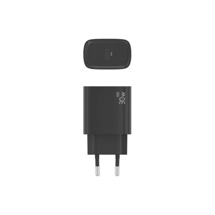 Cargador de Pared GaN Aisens A110-0951/ 1xUSB Tipo-C/ 30W/ Negro 3 Cargador de Pared GaN Aisens A110-0951/ 1xUSB Tipo-C/ 30W/ Negro 3