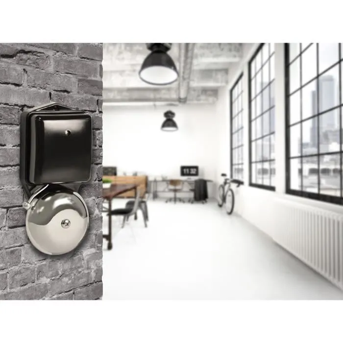 Scs Sentinel Carillón electromecánico con cable SCB RetroBell Diseño Industrial 12V 80 dB 1