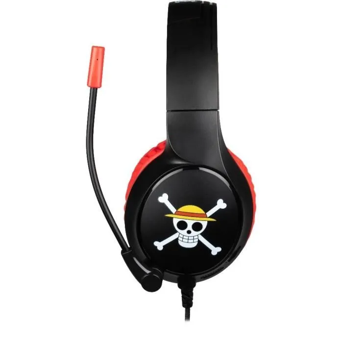 Konix Auriculares con Cable para Juegos One Piece Luffy PC, PS4, PS5, Switch y Xbox con Micrófono Jack 3.5mm 3
