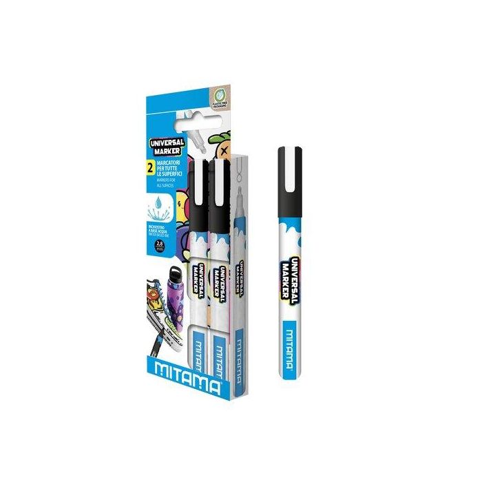 Rotulador Acrilico Mitama 2.5Mm Blanco Pack De 2