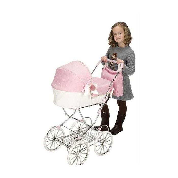 Coche capota reborn de paris 42x72x93 cm c/bolso (altura manillar: 90 cm) 6