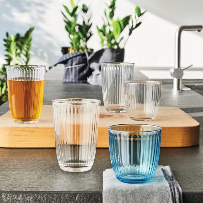 Bormioli Rocco Line Set 6 Vasos Bajos Vidrio 29 cL Azul con Relieve 1 Bormioli Rocco Line Set 6 Vasos Bajos Vidrio 29 cL Azul con Relieve 1
