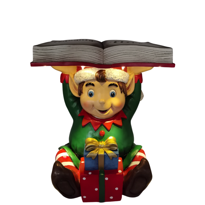 Mesita Auxiliar Navidad Tradicional DKD Home Decor Multicolor 28 x 47 x 38 cm 1