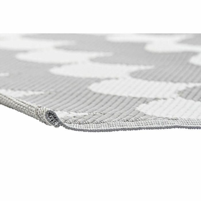 Alfombra DKD Home Decor Gris Blanco 210 x 1 x 150 cm (2 Unidades) 2 Alfombra DKD Home Decor Gris Blanco 210 x 1 x 150 cm (2 Unidades) 2