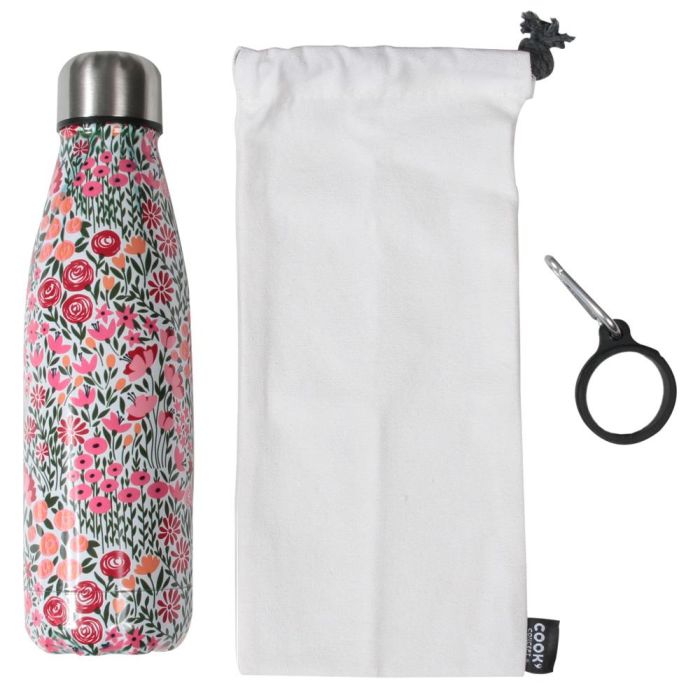 Cook Concept Termo Botella 500 Ml Acero Inoxidable Doble Pared Frío 18H Caliente 6H Con Bolsa 2