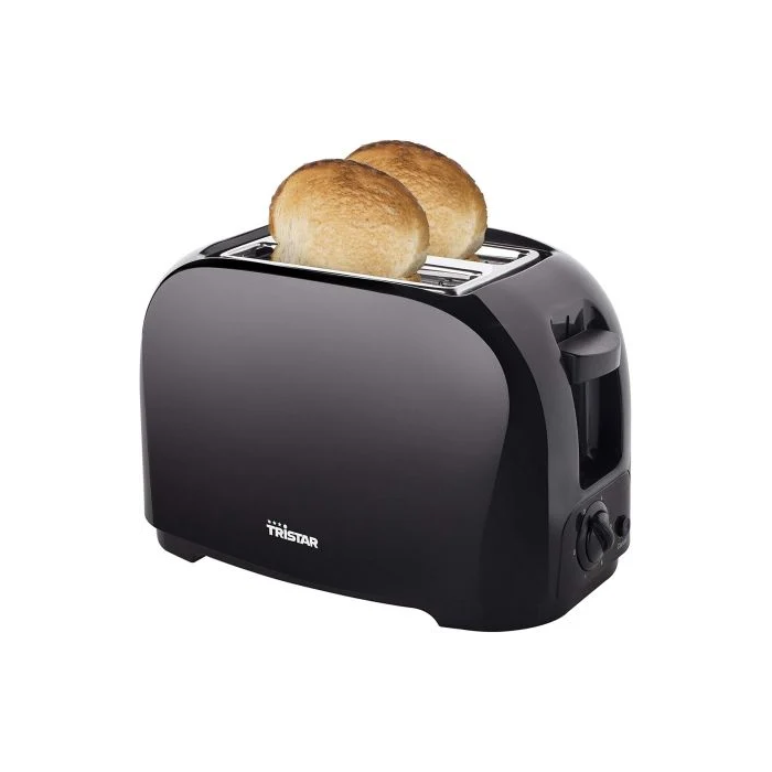 Tristar Tostador BR-1025, 800W, Negro, 2 Ranuras Cortas, 6 Niveles de Tostado, Función Calentar y Cancelar 1