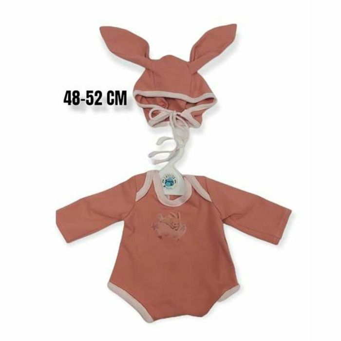 Berjuan 5018-22 Pijama Body para Muñeca en Coral con Gorro de Orejas - Ropa de Juego para Niños +3 Años Berjuan 5018-22 Pijama Body para Muñeca en Coral con Gorro de Orejas - Ropa de Juego para Niños +3 Años