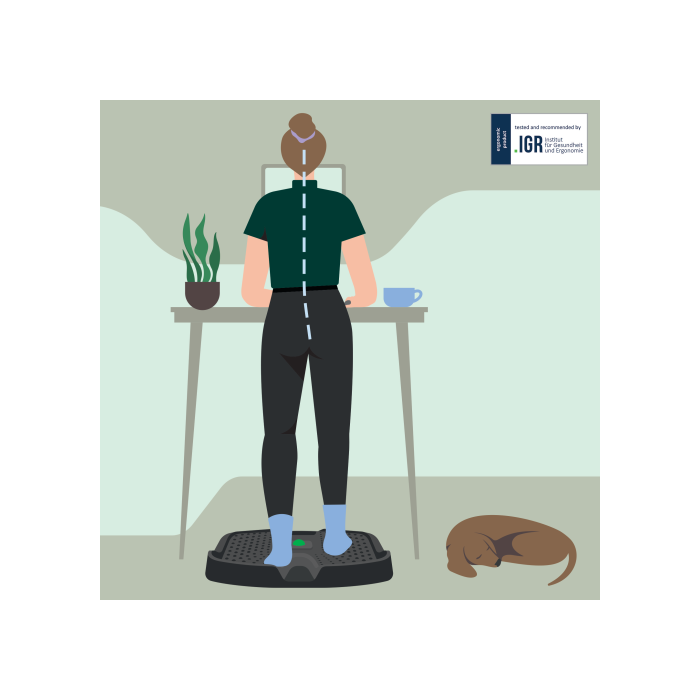 Alfombrilla Antifatiga Leitz Ergo Active Color Gris Oscuro Kensington 53730089 1