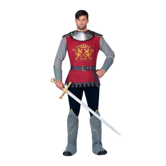 Disfraz caballero medieval cuello, camiseta, brazaletes, cinturón y cubrebotas talla l Disfraz caballero medieval cuello, camiseta, brazaletes, cinturón y cubrebotas talla l