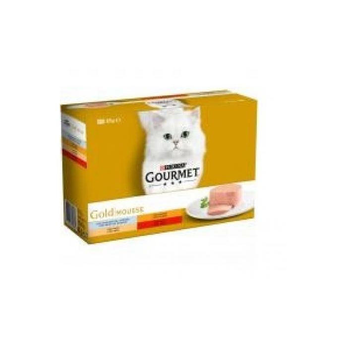 Purina Gourmet Gold Multi Mousse Surtido 12x85 gr - Comida Húmeda para Gatos Purina Gourmet Gold Multi Mousse Surtido 12x85 gr - Comida Húmeda para Gatos