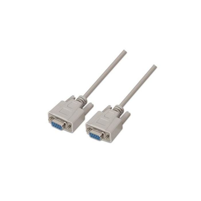 AISENS - CABLE SERIE NULL MODEM, DB9/H-DB9/H, BEIGE, 1.8M AISENS - CABLE SERIE NULL MODEM, DB9/H-DB9/H, BEIGE, 1.8M