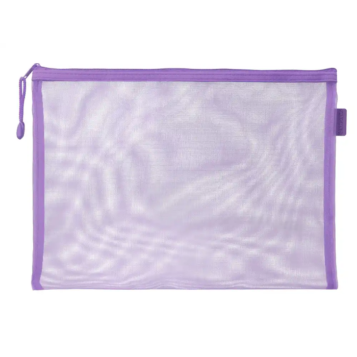 Liderpapel Bolsa Zipper Bag Poliéster Transpirable Multiusos DIN A4 Morado Pastel 1 Liderpapel Bolsa Zipper Bag Poliéster Transpirable Multiusos DIN A4 Morado Pastel 1