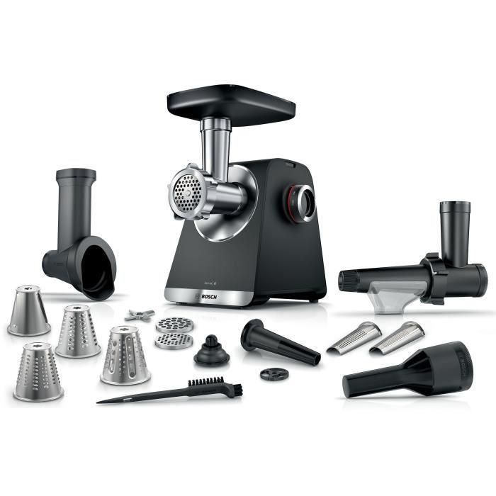 Picadora de carne BOSCH Serie 6 MFWS660B - 500 W - 3 rejillas - Negra Picadora de carne BOSCH Serie 6 MFWS660B - 500 W - 3 rejillas - Negra