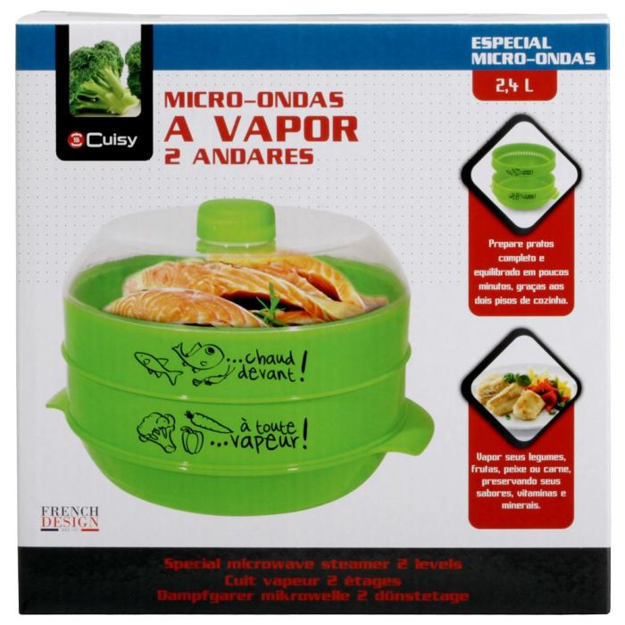 Cuisy Cuece Vapor Microondas 2 Pisos 2.4L 2 Cuisy Cuece Vapor Microondas 2 Pisos 2.4L 2