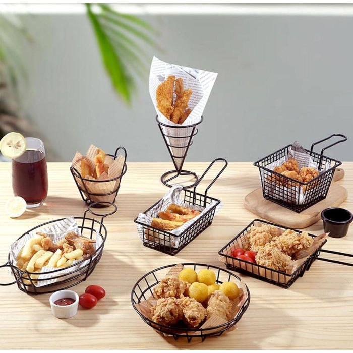 Cesta Porta Salseras Burger-Fries My Bar - Inde (12 Unidades) 4 Cesta Porta Salseras Burger-Fries My Bar - Inde (12 Unidades) 4