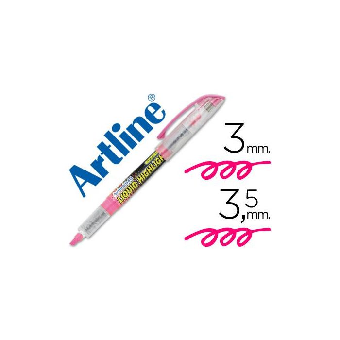 Rotulador Artline Fluorescente Ek-640 Rosa Punta Biselada 12 unidades