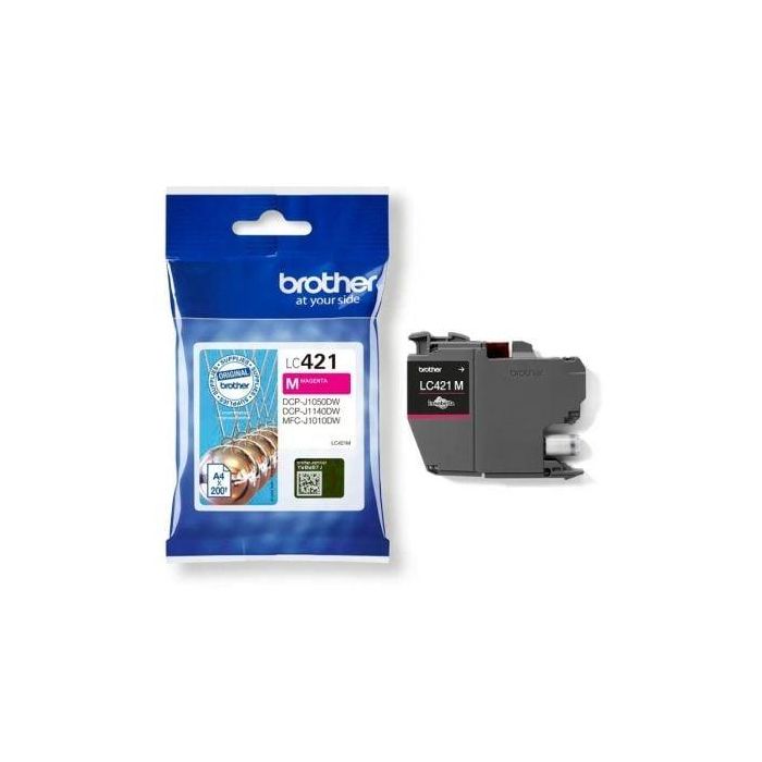 Ink-Jet Brother Lc421M Dcp-J1050Dw - Dcp-J1140Dw - Mfc-J10 Magenta 200 Paginas Ink-Jet Brother Lc421M Dcp-J1050Dw - Dcp-J1140Dw - Mfc-J10 Magenta 200 Paginas