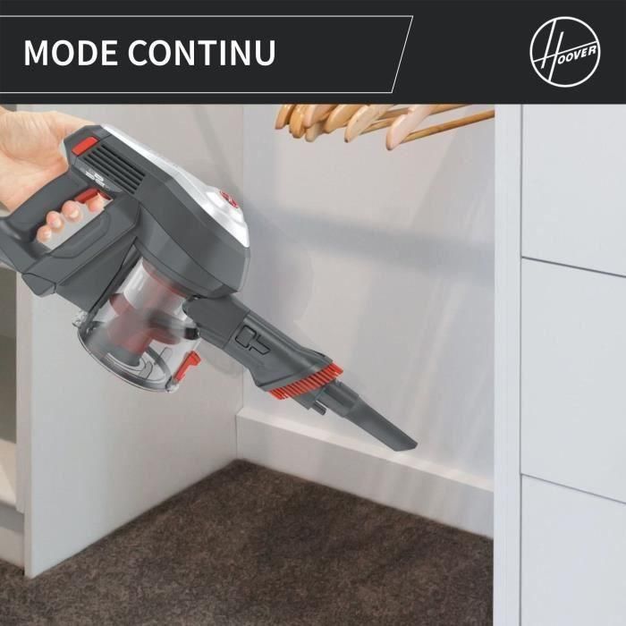 Hoover HF122AH Aspiradora escoba 22V, 40 min autonomía, 0.9L, Rojo/Gris HOO8059019020341 5 Hoover HF122AH Aspiradora escoba 22V, 40 min autonomía, 0.9L, Rojo/Gris HOO8059019020341 5