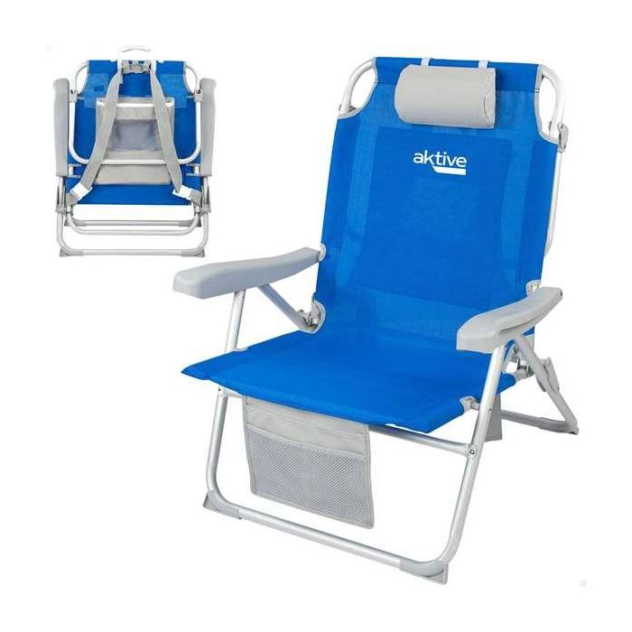 Silla playa mochila XXL alu pleg 55x66x86cm 1 Silla playa mochila XXL alu pleg 55x66x86cm 1