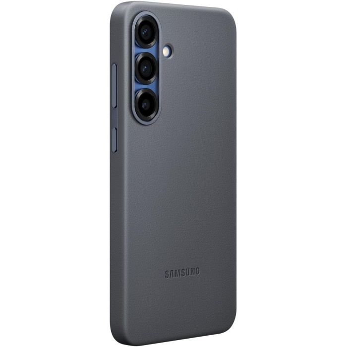 Samsung Funda Kindsuit Original para Galaxy S25+, Protección contra Caídas y Rayones, Material Imitación Piel, Negro 9