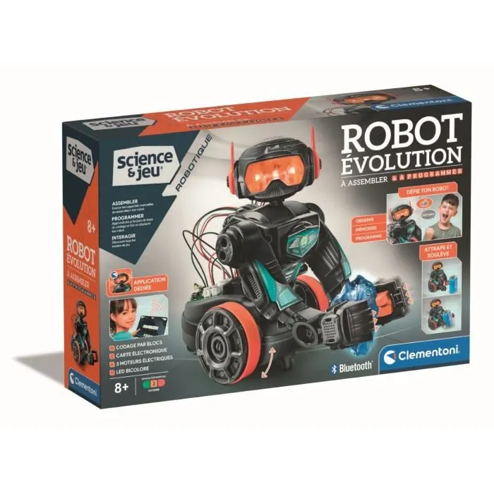 Clementoni Robot Evolution 2.0 para montar y programar CLE8005125527373 - 4 modos de juego - Made in Italy 5