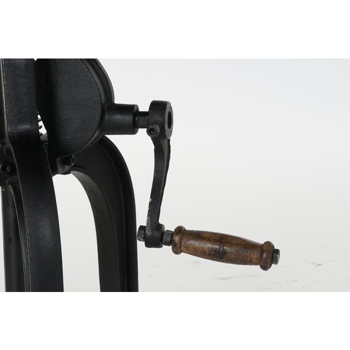 DKD Home Decor Mesita Auxiliar Vintage de Madera y Metal, Natural y Negro, 45 cm Ancho x 42 cm Alto x 45 cm Fondo, Ajustable hasta 62 cm 3 DKD Home Decor Mesita Auxiliar Vintage de Madera y Metal, Natural y Negro, 45 cm Ancho x 42 cm Alto x 45 cm Fondo, Ajustable hasta 62 cm 3