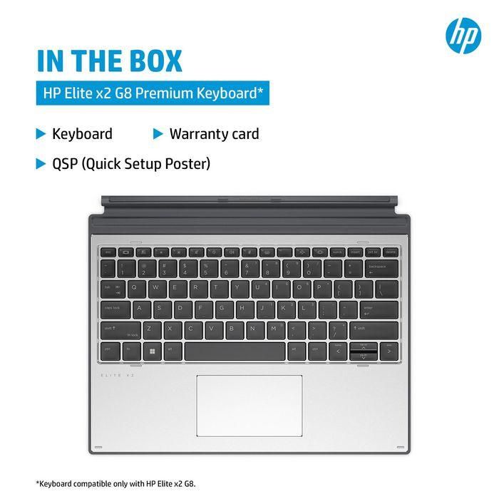 HP Elite x2 G8 Premium Keyboard - Teclado español desmontable para HP Elite x2 G8 Tablet, privacidad con un toque 2