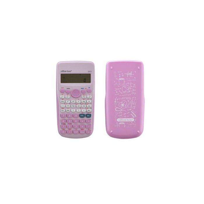 Calculadora Cientifica Office Box 10+2 Digitos (2 Líneas) Rosa
