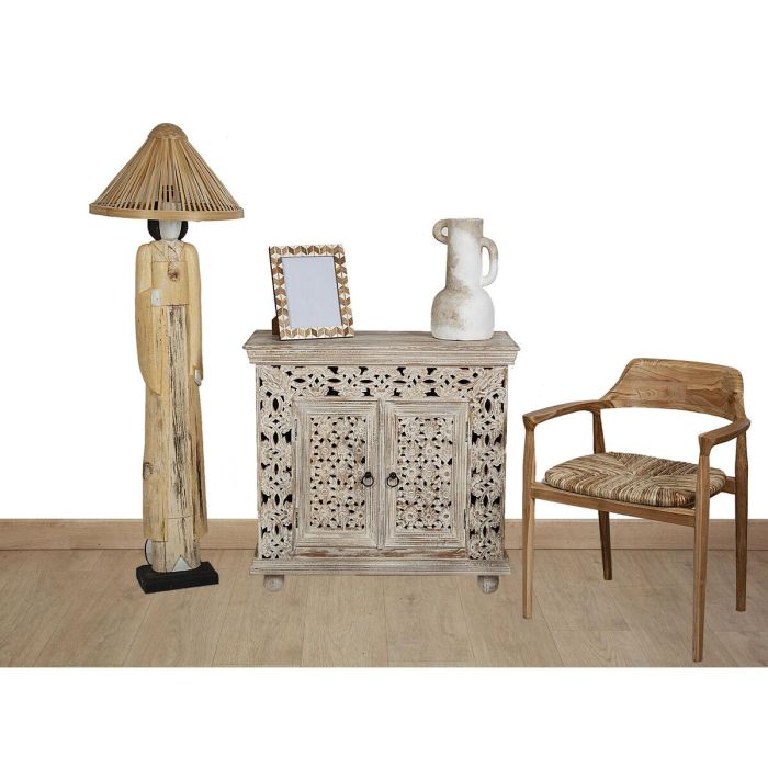 Lámpara de mesa Romimex Beige Madera 20 x 160 x 20 cm Oriental 1 Lámpara de mesa Romimex Beige Madera 20 x 160 x 20 cm Oriental 1