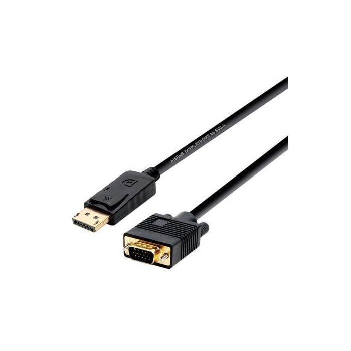 Aisens Cable Conversor DisplayPort a VGA DP-M - VGA-M, 2.0M, Negro, Compatible con DisplayPort 1.2a, Resolución hasta 1920x1200@60Hz Aisens Cable Conversor DisplayPort a VGA DP-M - VGA-M, 2.0M, Negro, Compatible con DisplayPort 1.2a, Resolución hasta 1920x1200@60Hz
