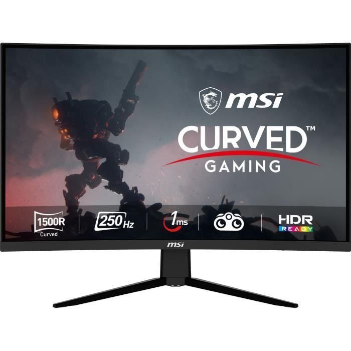 Pantalla para juegos de PC - MSI - Optix G32C4X - 31,5 VA FHD 1 ms - 250 Hz - 2 x HDMI(2.0) - 1 x DP (1.2a) - 1 x conector DC 5