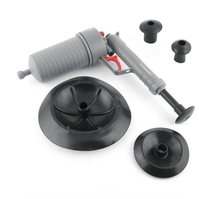 Pistola Desatascadora de Aire Comprimido Universal con Adaptadores KlinGun InnovaGoods 2