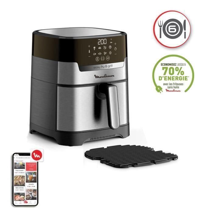 Moulinex First Oil + Grill 4.2 L Temperatura ajustable 8 Programas automáticos Temporizador de aire Digital Freidora EZ505D10