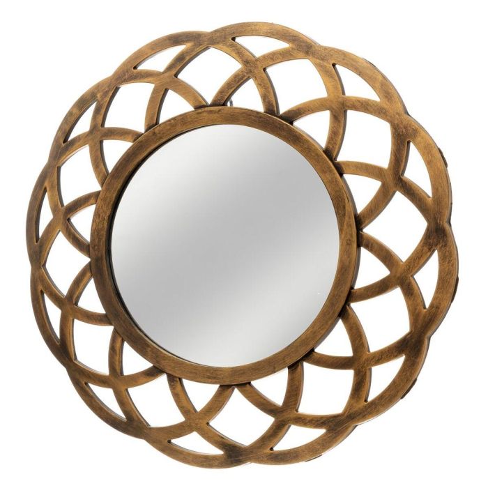 Espejo de pared Dorado 40 x 2 x 40 cm 0 Espejo de pared Dorado 40 x 2 x 40 cm 0