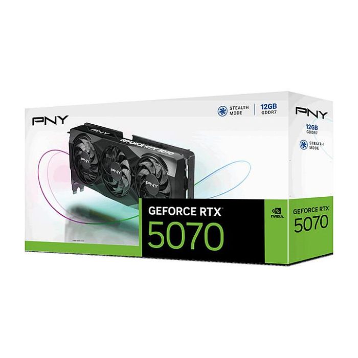 PNY GeForce RTX 5070 12GB GDDR7 Triple Fan Tarjeta Gráfica 8