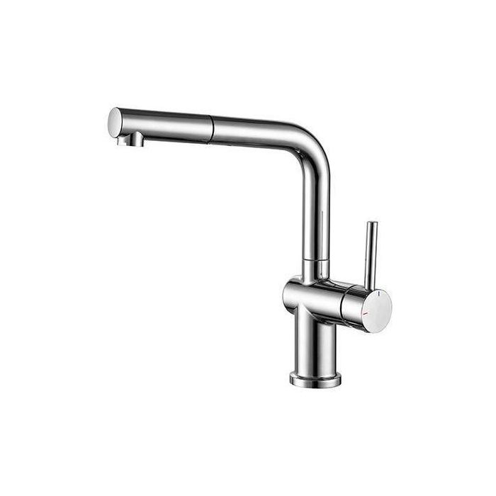 Edouard Rousseau AAAQX09912 Grifo Mezclador de Lavabo SQUARE con Ducha Extraíble Cromo Edouard Rousseau AAAQX09912 Grifo Mezclador de Lavabo SQUARE con Ducha Extraíble Cromo