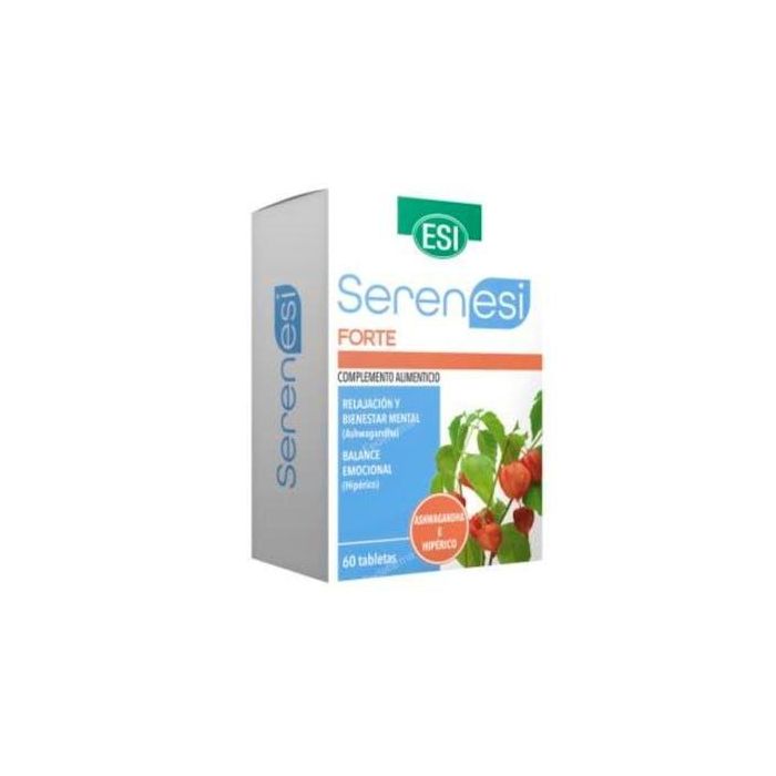 TREPATDIET-ESI Serenesi Forte 60 Comprimidos - Hipérico, Ashwagandha, Magnesio, Vitamina B6 para Balance Emocional y Sistema Nervioso