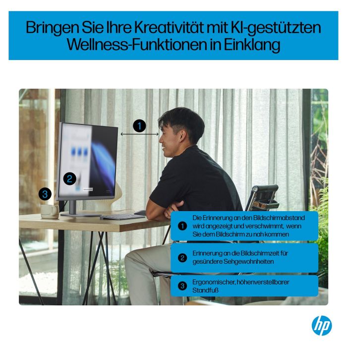 HP OmniStudio X All-in-One 32-c0073ng (Plata) Windows 11 Home 64-Bit 27