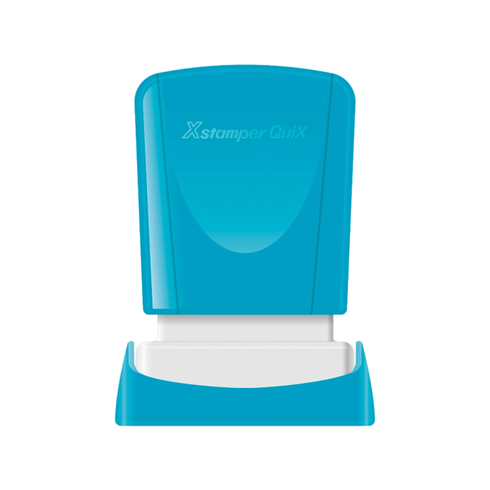 X'stamper Sello Quix Personalizable Color Azul Medidas 11x25 mm Q-04 1 X'stamper Sello Quix Personalizable Color Azul Medidas 11x25 mm Q-04 1