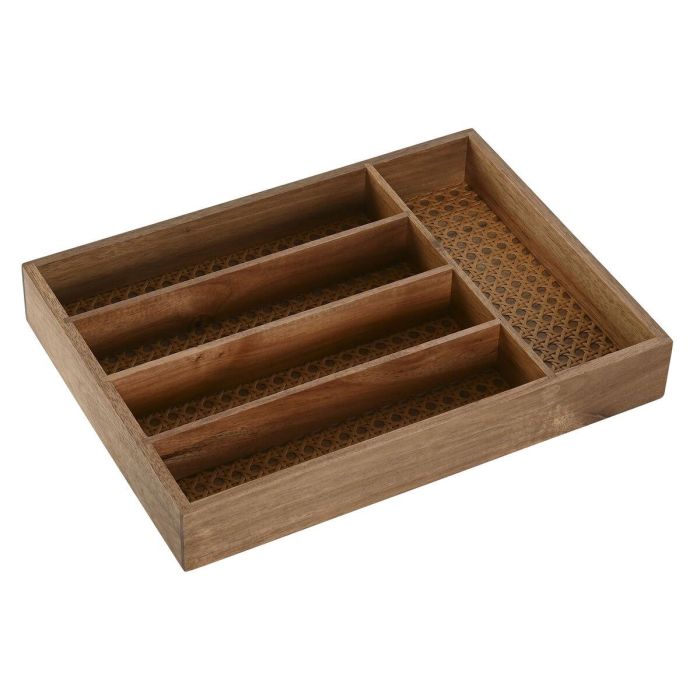 Cubertero Basicos DKD Home Decor Natural 25.5 x 5 x 34.5 cm 1