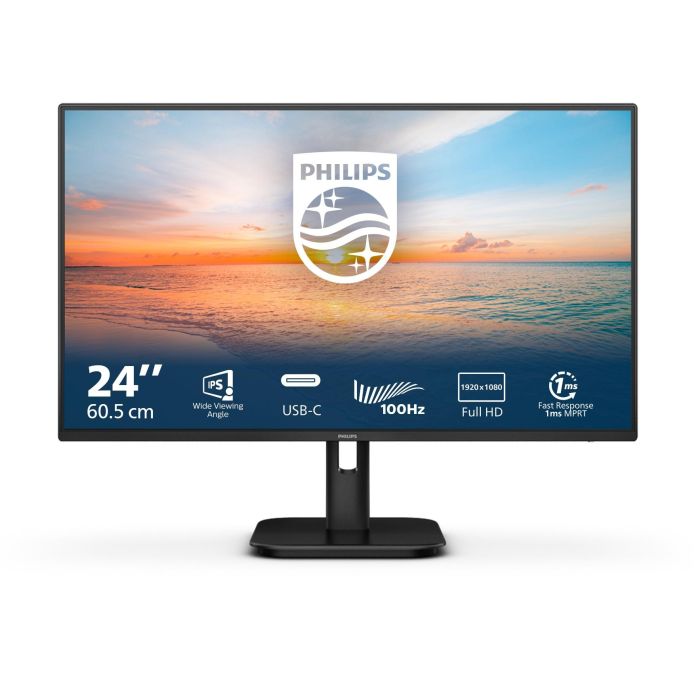 Philips 24E1N1300A Monitor IPS Full HD 23.8" (60.5cm) HDMI USB-C Low Blue Light Flicker Free 1