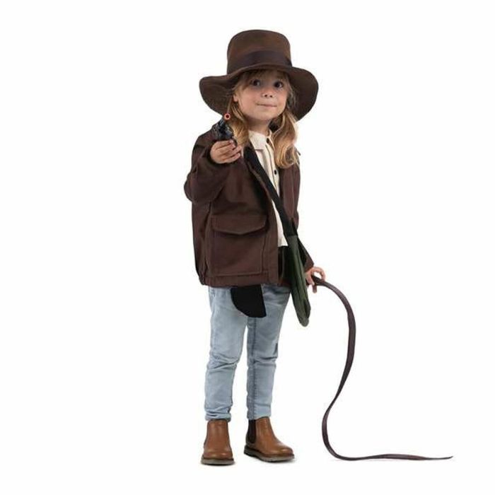Disfraz yo quiero ser arqueólogo/a sombrero, chaqueta con camisa, cinturón, pistolera, pistola, látigo y bolsa talla 3-5 y 7 Disfraz yo quiero ser arqueólogo/a sombrero, chaqueta con camisa, cinturón, pistolera, pistola, látigo y bolsa talla 3-5 y 7