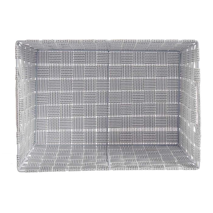 Cesta de Tela Kipit Grande Blanco 35x20x25 cm - Poliéster, 10 litros (12 Unidades) 3 Cesta de Tela Kipit Grande Blanco 35x20x25 cm - Poliéster, 10 litros (12 Unidades) 3