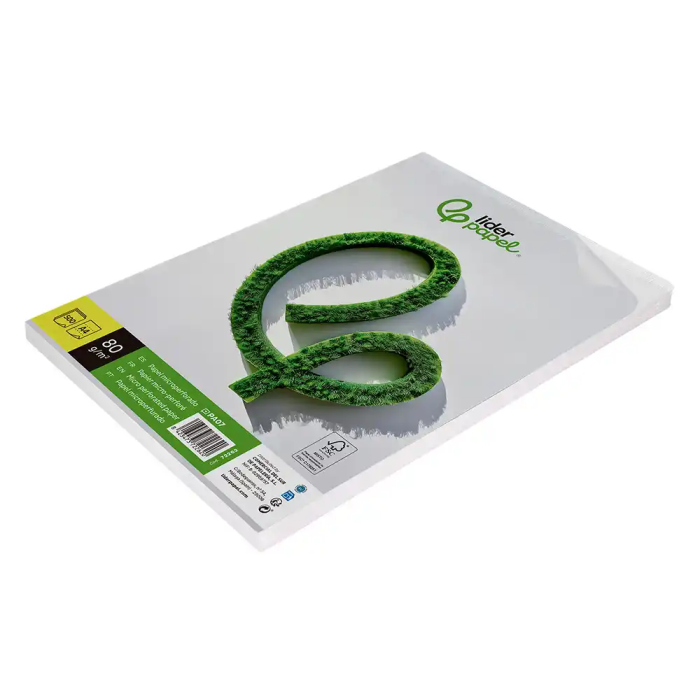 Liderpapel Papel A4 80g/m2 Microperforado Liso Blanco para Fotocopiadora, Paquete de 500 Hojas 4