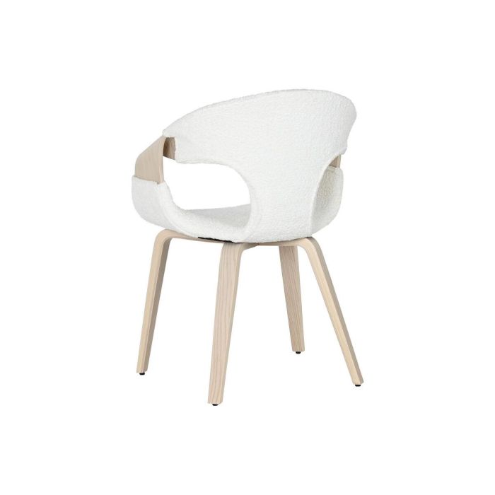 Silla Scandi DKD Home Decor Blanco 67.5 x 82 x 52.5 cm