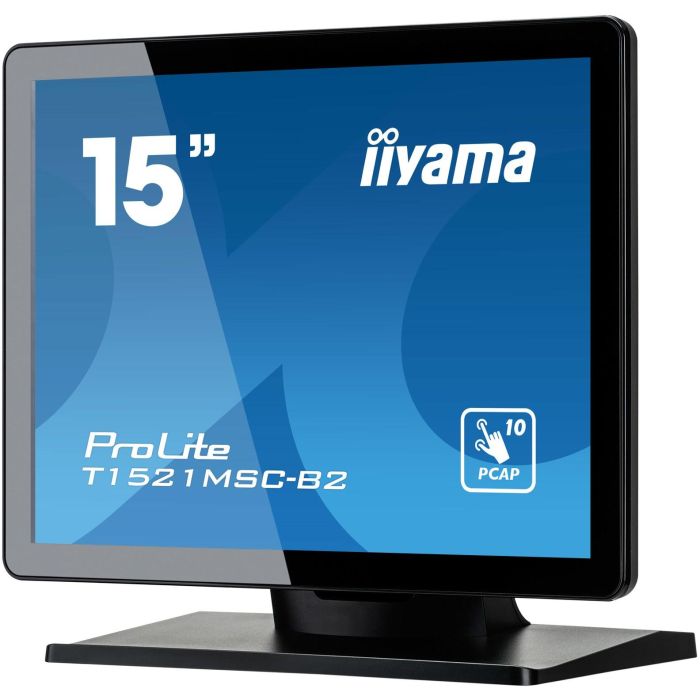Iiyama Monitor Táctil 15" T1521MSC-B2, 1024x768, 10 Puntos Táctiles, Altavoces, VGA, HDMI, USB, Negro 11