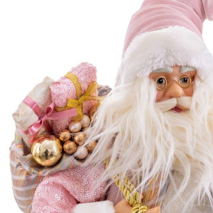 Adorno Navideño Rosa Plástico Poliresina Tejido 45 cm 2 Adorno Navideño Rosa Plástico Poliresina Tejido 45 cm 2