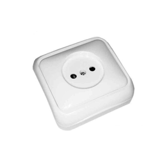 Edm Base de superficie 10/16A 250V serie spa 77x77x30 mm Blanco Polipropileno